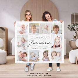 Persoonlijke handgeschreven liefde grootmoeder 10  fleece deken