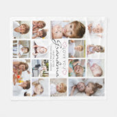 Persoonlijke handgeschreven liefde grootmoeder 15  fleece deken (Voorkant (Horizontaal))