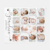 Persoonlijke handgeschreven liefde grootmoeder 16  fleece deken (Voorkant (Horizontaal))