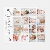 Persoonlijke handgeschreven liefde grootmoeder 16  fleece deken (Voorkant (Horizontaal))