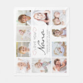 Persoonlijke handgeschreven liefde jullie Nana 10  Fleece Deken (Voorkant)