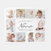 Persoonlijke handgeschreven liefde jullie Nana 10  Fleece Deken (Voorkant (Horizontaal))