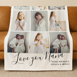 Persoonlijke handgeschreven liefde jullie nana 9-f fleece deken