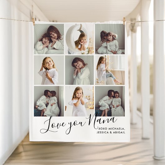 Persoonlijke handgeschreven liefde jullie nana 9-f fleece deken