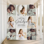 Persoonlijke handgeschreven liefde U opa 8-foto Fleece Deken