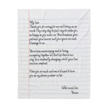 Persoonlijke handgeschreven liefdesbrief voor echt