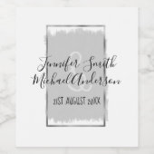 Persoonlijke handgeschreven wijnlabels naam datum wijn etiket (Enkel label)