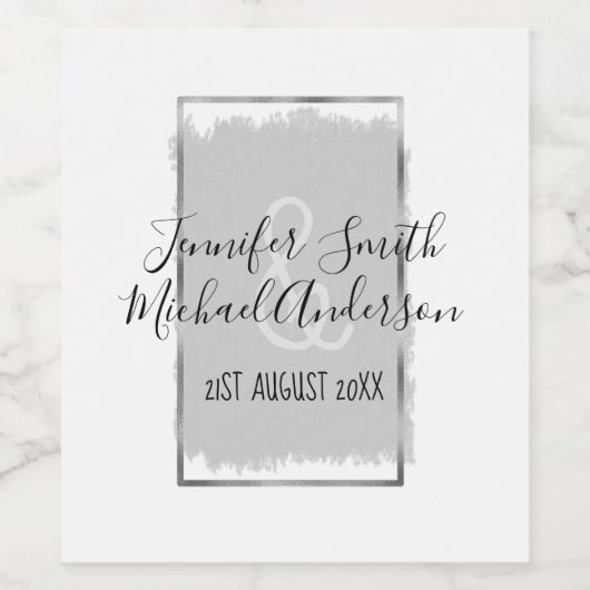 Persoonlijke handgeschreven wijnlabels naam datum wijn etiket (Enkel label)