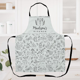 Persoonlijke Handgetekende Keuken Kookgerei Schort