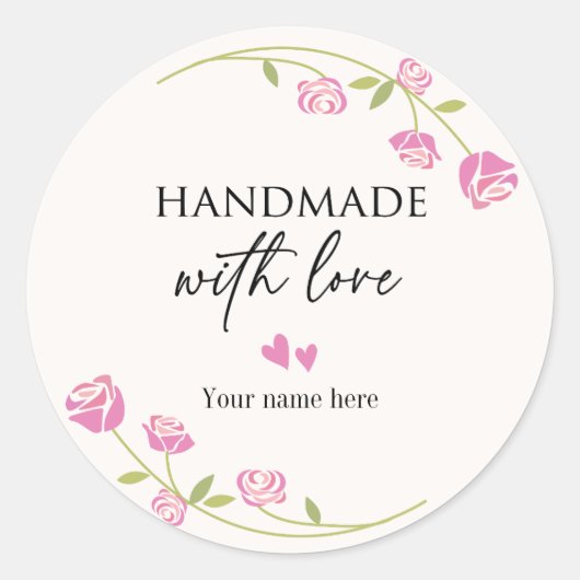 Persoonlijke handheld met sticker (Voorkant)