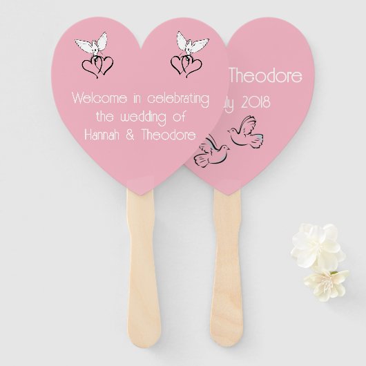 Persoonlijke handleiding - Wedding Keepomwille Handwaaier (Voorkant en achterkant)