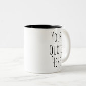 Persoonlijke handschoenen | Je eigen tekst toevoeg Tweekleurige Koffiemok (Voorkant rechts)