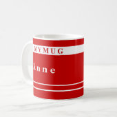 Persoonlijke handschoenen koffiemok (Voorkant links)