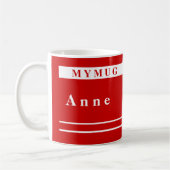 Persoonlijke handschoenen koffiemok (Links)