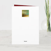 Persoonlijke handtekening rode roos kaart voor vro (Achterkant)