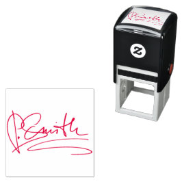 Persoonlijke handtekening rood  zelfinktende stempel
