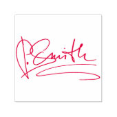 Persoonlijke handtekening rood  zelfinktende stempel (Design)