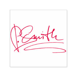 Persoonlijke handtekening rood  zelfinktende stempel