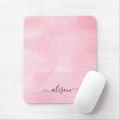 Persoonlijke handtekening roze muismat (Met muis)