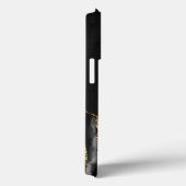 Persoonlijke handtekening Zwart Goud Agaat Case-Mate iPhone Case (Achterkant / Rechts)