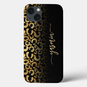 Persoonlijke handtekening Zwarte gouden luipaarden Case-Mate iPhone Case