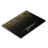 Persoonlijke handtekening Zwarte gouden luipaarden Notitieboek (Linkerzijde)