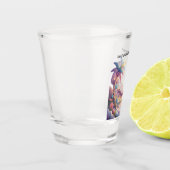 Persoonlijke hangmat en palmbomen shot glas (Links)