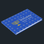 Persoonlijke HANUKKAH Welkom Gastenboek<br><div class="desc">Persoonlijke HANUKKAH Welkom Guest Book in mid-blue Houd de herinneringen aan uw speciale bijeenkomsten levend door de gedachten van uw gasten te verzamelen in dit subtiel Hanukkah Guest Book. De plaatsaanduidingstekst is aanpasbaar, zodat u de beschrijving kunt wijzigen, bijvoorbeeld in uw familienaam, Bezoekersboek, enz. Geschikt voor hanukkah, bruiloften, bedrijfsevenementen, familiebijeenkomsten,...</div>