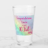  persoonlijke Happy 103rd Birthday Glas (Voorkant)