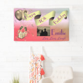 Persoonlijke Happy 40th Birthday Spandoek (Insitu)