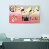Persoonlijke Happy 40th Birthday Spandoek (Beurs)