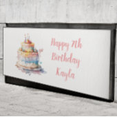 Persoonlijke Happy Birthday-banner Spandoek