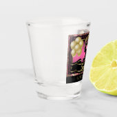 Persoonlijke Happy Birthday-feestdag - Roze Shot Glas (Links)