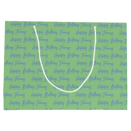 Persoonlijke Happy Birthday-foto Groot Cadeauzakje (Achterkant)