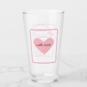 Persoonlijke Happy Birthday Glass Cup Glas (Achterkant)