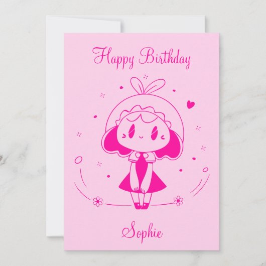 Persoonlijke Happy Birthday Kaart (Voorkant)