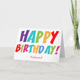 Persoonlijke Happy Birthday Kaart