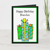 Persoonlijke Happy Birthday-kaart Kaart (Voorkant)