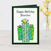 Persoonlijke Happy Birthday-kaart Kaart (Gele Bloem)