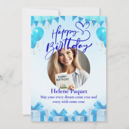 Persoonlijke Happy Birthday-kaart Kaart