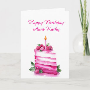 Persoonlijke Happy Birthday-kaart voor tante Kaart