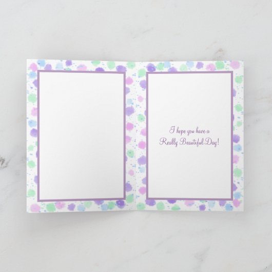 Persoonlijke Happy Birthday-kaart voor zuster Kaart (Binnen)