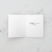 Persoonlijke Happy Birthday-koffiekaart Kaart (Binnen)