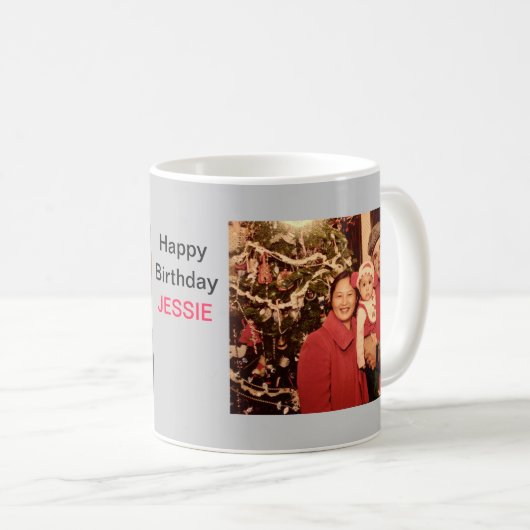 Persoonlijke Happy Birthday Koffiemok (Voorkant rechts)