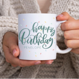 Persoonlijke Happy Birthday Koffiemok