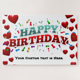Persoonlijke Happy Birthday Legpuzzel