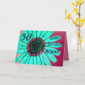 Persoonlijke Happy Birthday mammcard Kaart (Gele Bloem)