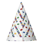 Persoonlijke Happy Birthday Paper-Petten Feesthoedjes (Achterkant)
