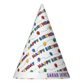 Persoonlijke Happy Birthday Paper-Petten Feesthoedjes (Links)