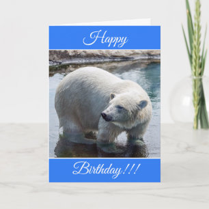 Persoonlijke Happy Birthday Polar-Beer kaart